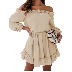 Dokotoo Womens Tan Dress Size L New